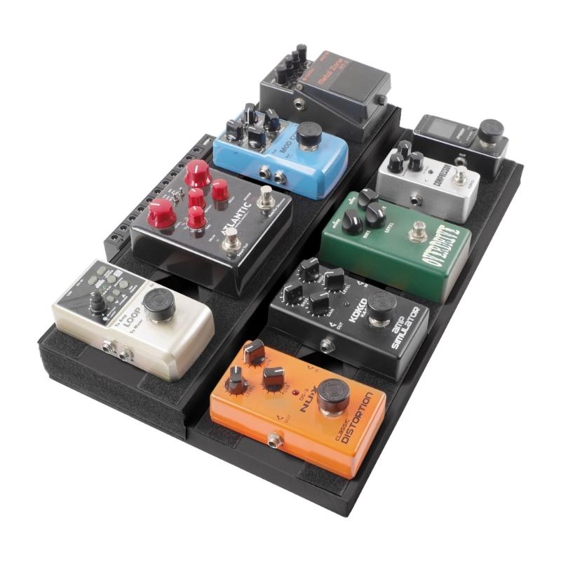 Guitar Effect Pedal Board Step Design Guitar Accessories Effects Bracket Nonslip Effect Track Board Effect Attachment