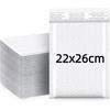 10 Pcs White Self-Sealing Bubble Envelopes Waterproof Anti-Pressure Shipping Mailers for Craft Items Mailing Delivery