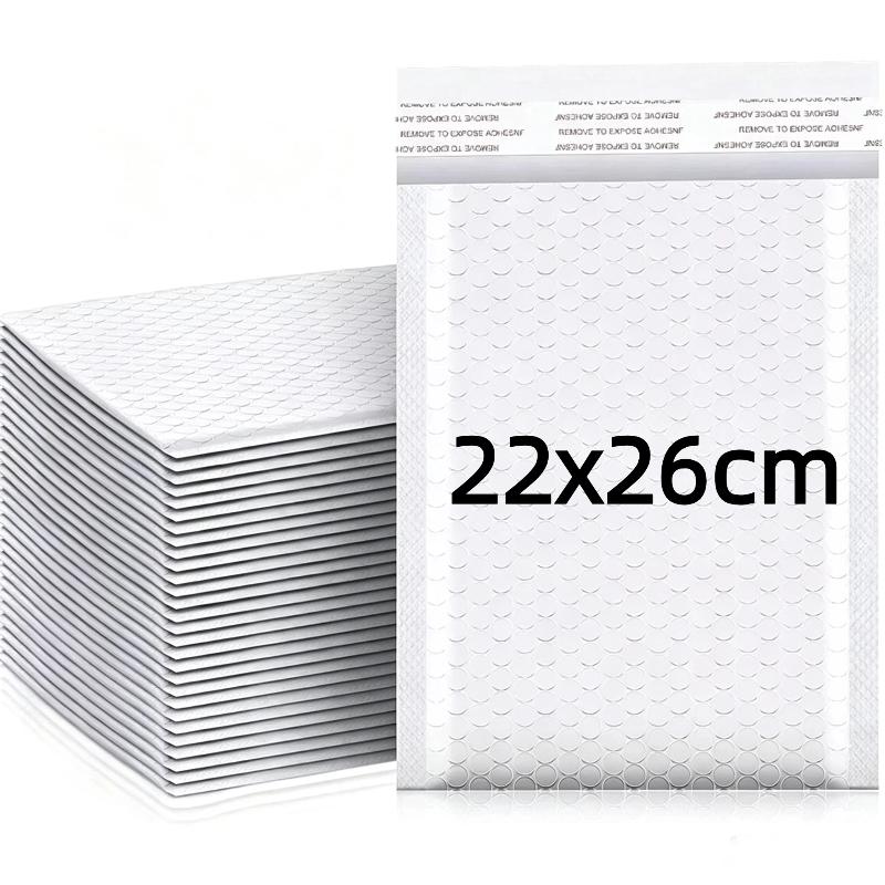 10 Pcs White Self-Sealing Bubble Envelopes Waterproof Anti-Pressure Shipping Mailers for Craft Items Mailing Delivery