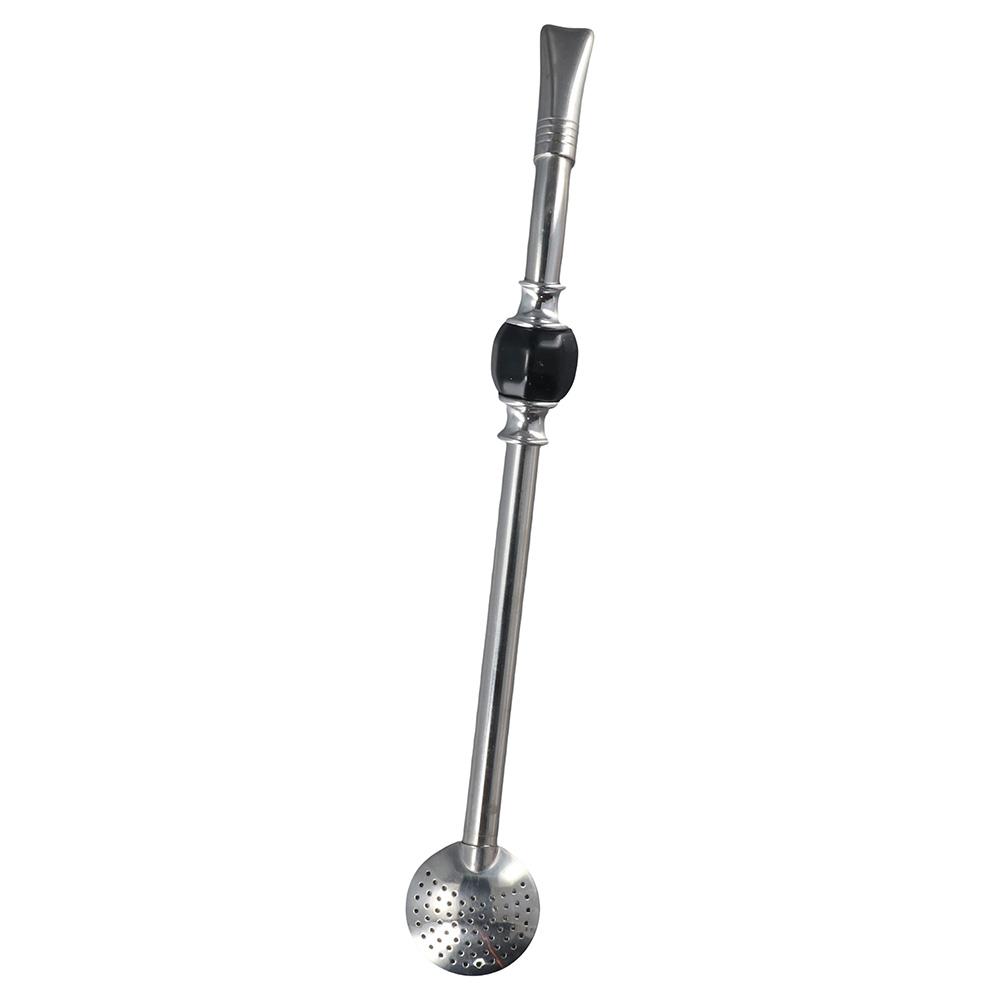 With Cleaning Brush Stirring Fliter Straw Loose Leaf Yerba Mate Stirring Straw  Office