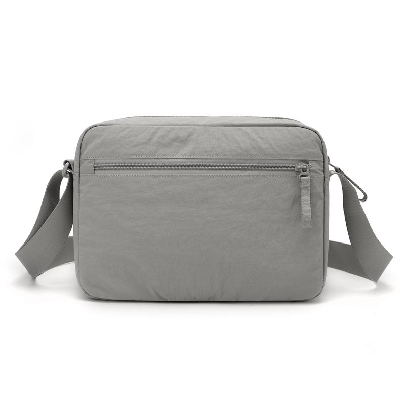 Solid Color Shoulder Bag Multi-compartment Crossbody Bag