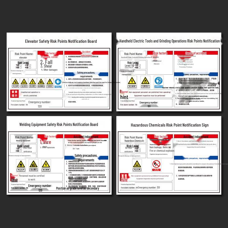 BELIK Dangerous Goods Warehouse Safety Sign