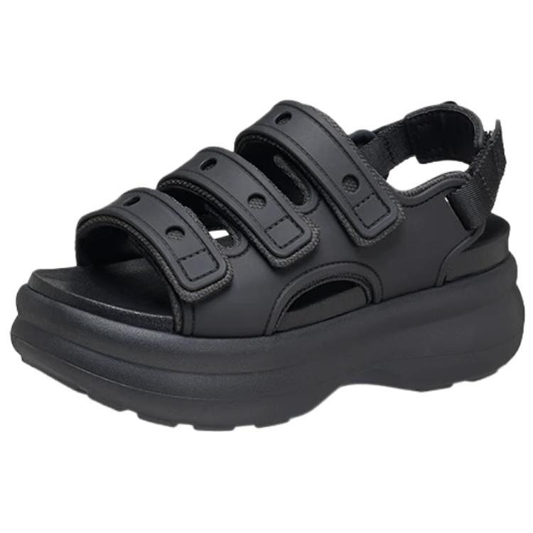 

Crocs Cool Sparkle EVA Sport Fashion Outdoor Casual Beach Sandals Women sandals Black 212032-001 34-35