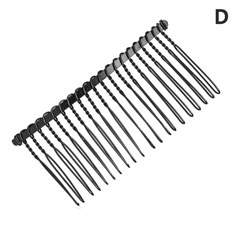 

Зажим для отделки волос Резинка для волос Невидимая расческа с зубцами Дополнительный держатель для волос Ushape Clip