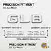 Gloss Black Chrome GLB 220 GLB 250 Car Rear Trunk Emblem Badge Letter Sticker For Mercedes Benz GLB Class Accessories