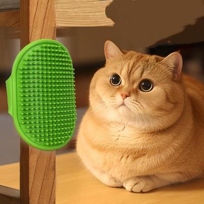 Weiche Gummi-Haustier-Badebürste Kamm - Katze Hund Pflege Massagehandschuh Fellentfernungswerkzeug Für Katzen Und Hunde Haustier-Badezubehör