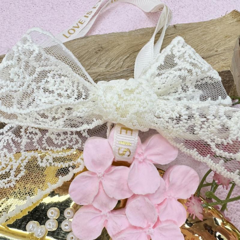 1pcPink Flower Car Air Freshener Hanging Decoration Bathroom Bedroom Wardrobe Plaster Pendant Diffuser Stone Wedding Gift Lace P