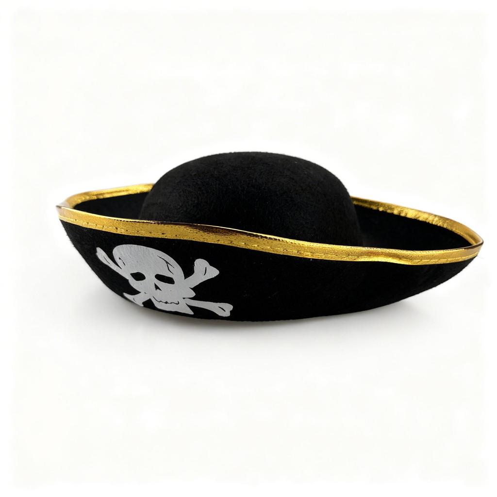 Pirat Kapitän Totenkopf Hut - Halloween Maskerade Cosplay Requisite