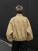 Unisex Retro Khaki Stand-up Collar Workwear Jacket – High-End Fit & Trendy Barn Style