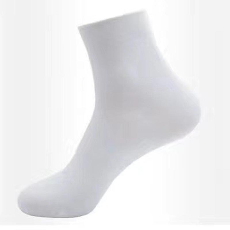 1/5/10 pár férfi zokni alkalmi üzleti középhosszú, lélegző férfi csapatzokni