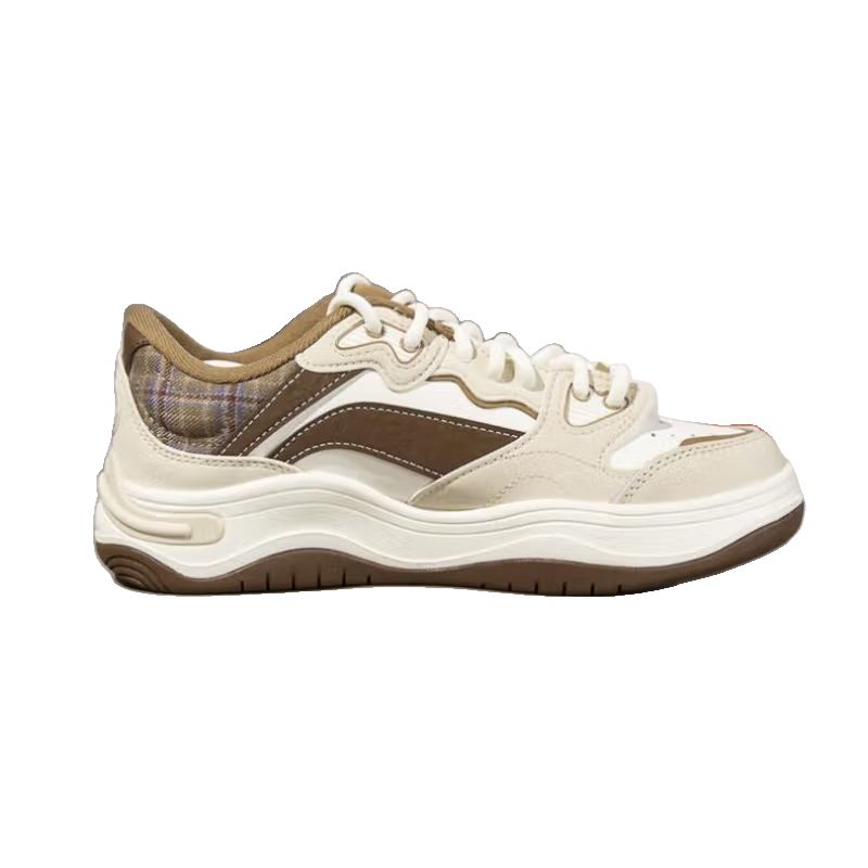 New LiNing Anti-Slip And Wear-Resistant Coverage Low-Top Skateboard Shoes Women's Ecru AGCV008-2