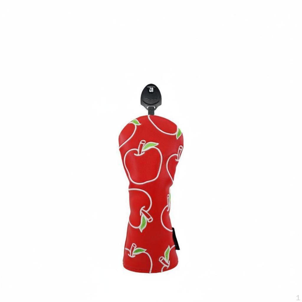 Fruit Pattern Golf Headcover Soft Fleece Lining Club Scratch Protection Driver Wood