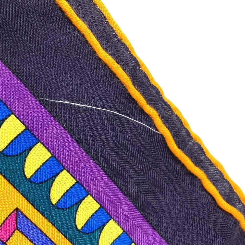 Hermes LE FIL DARIANE (Ariadne's Thread) Calle Jean 140 Large Shawl Stole Scarf