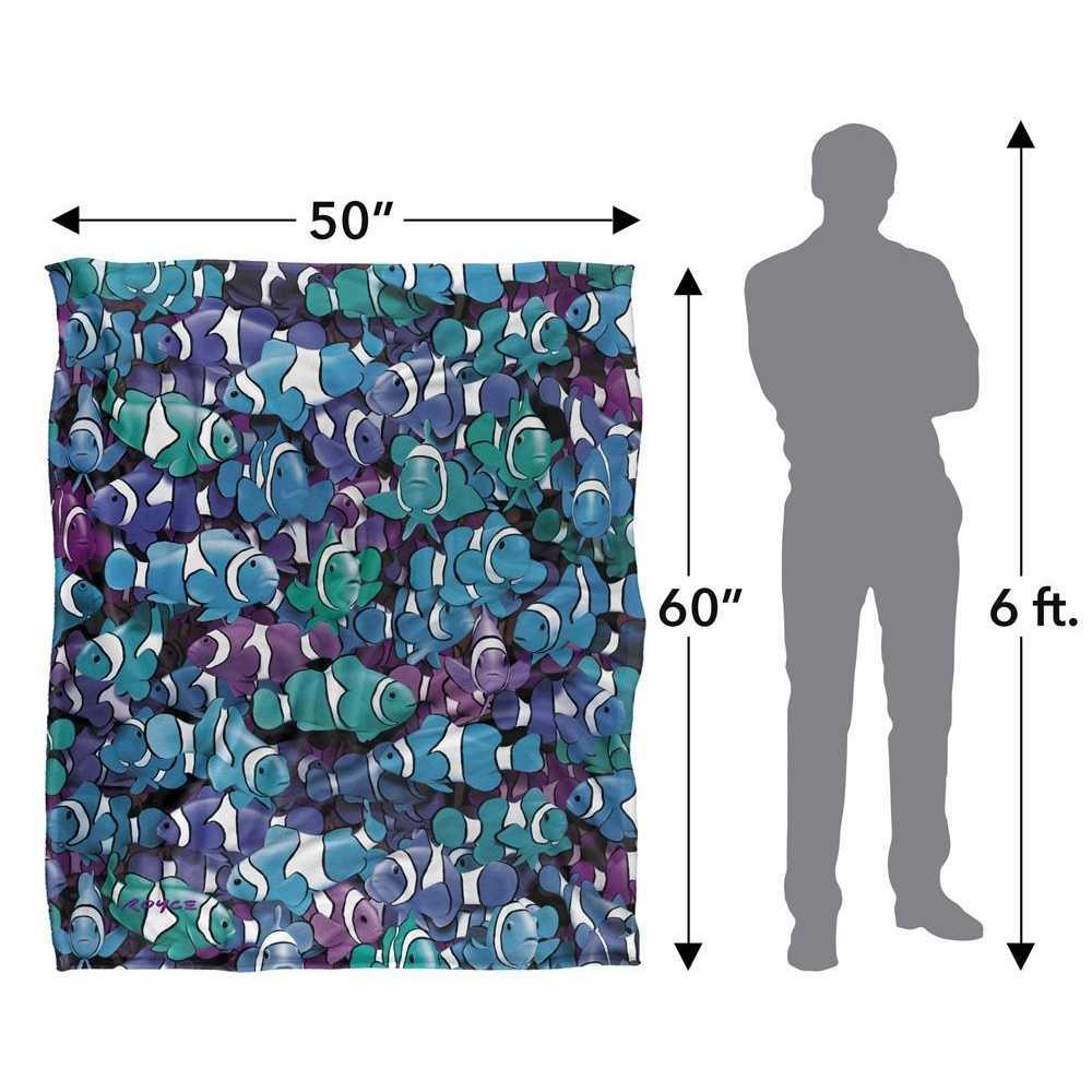 Royce McClure Trauben-Clownfisch Seidige Superweiche Decke