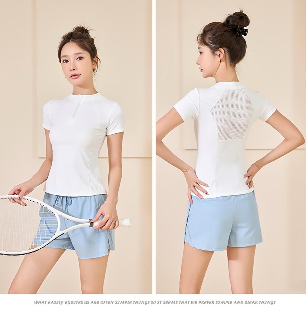 Breathable Summer Workout T-shirt for Running, Gym, and Yoga