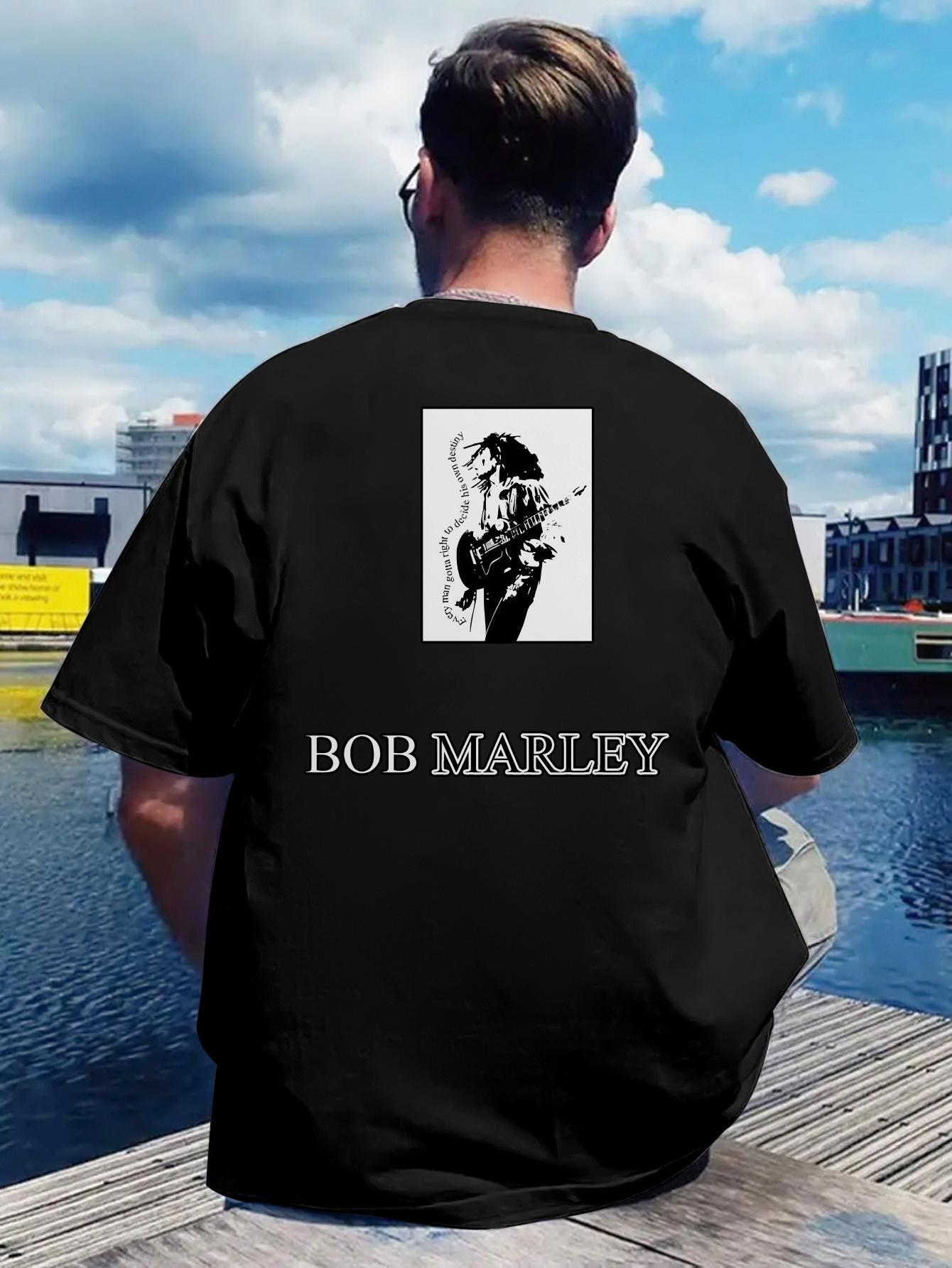Retro Rock Band Print T-shirt L