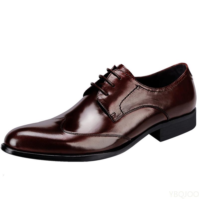 2022 High Quality Handmade Oxford Dress Shoes Men Genuine Cow Leather Suit Shoes Footwear Wedding Formal Italian Shoes Hotest