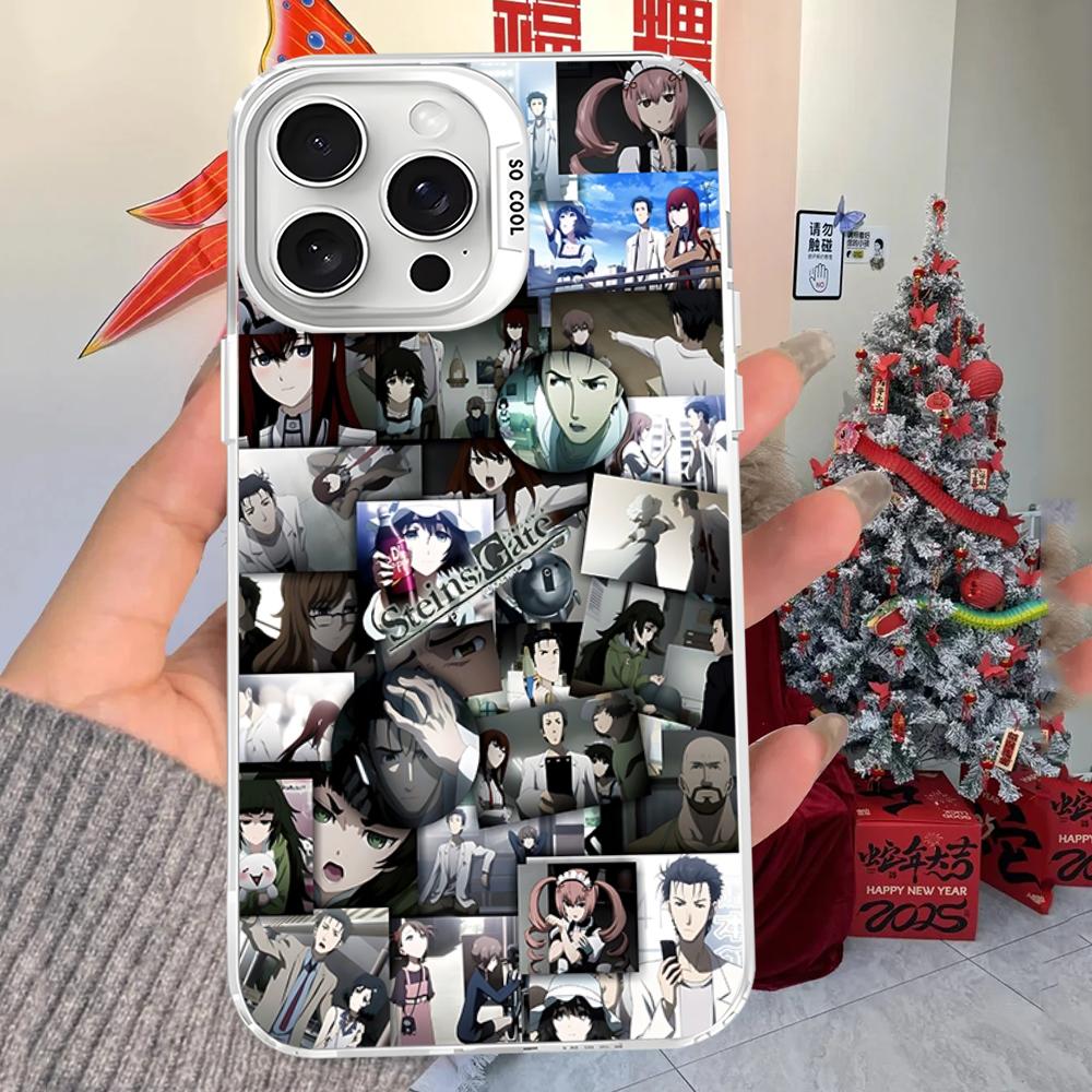 Anime Movie Steins Gate Phone Case For IPhone 16 15 14 13 12 11 Pro Max X XR XSMAX 8 7 Plus Matte Shockproof Back Cover