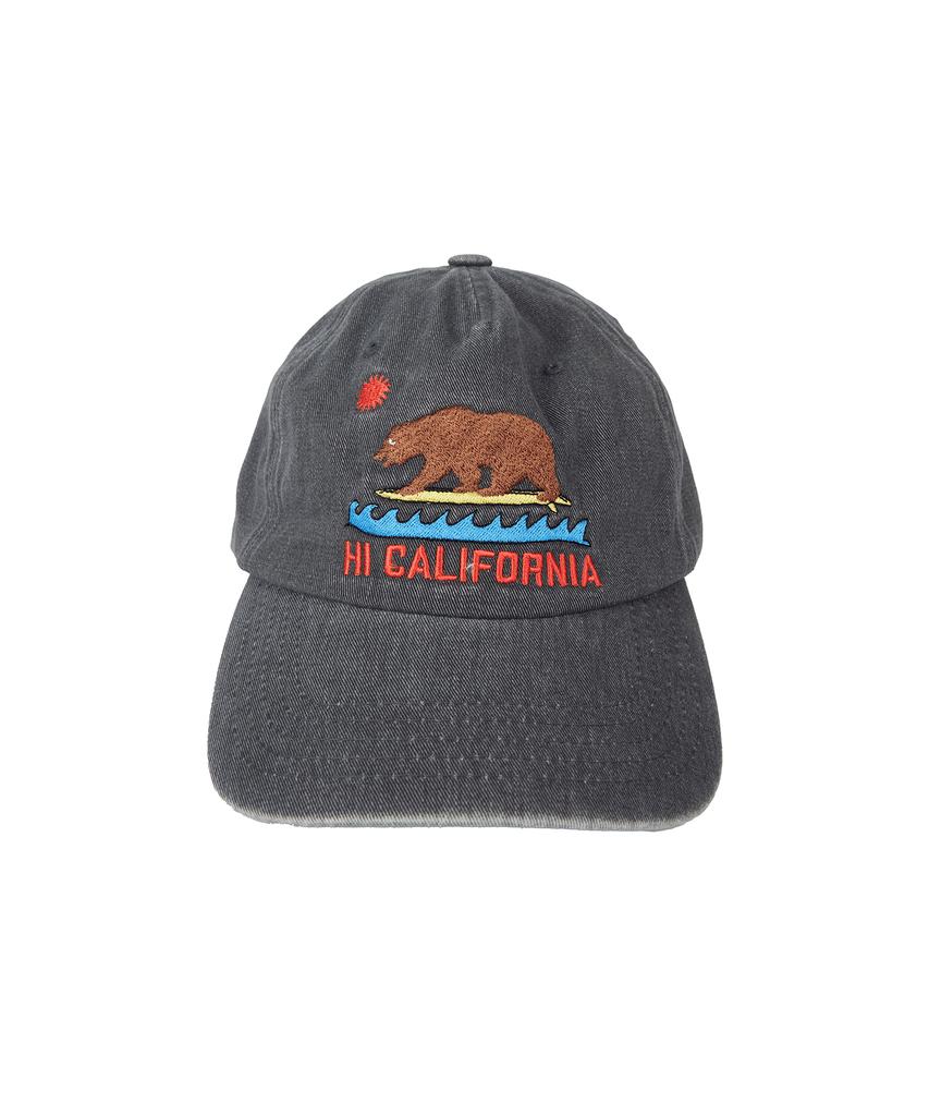 1011 GALLERY California Bear 5Pannel Cap - Charcoal