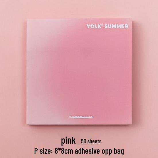Egg Yolk Gradient Sticky Notes: Student & Office Memo Pads