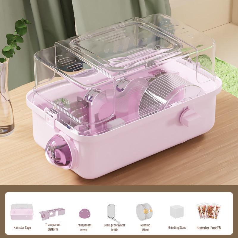 Luxury Acrylic Travel Cage for Baby Golden Hamsters