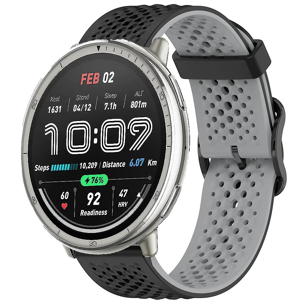20m Silikonarmband für Amazfit Active 2 Armband Sport Austauschbares Armband für Amazfit GTS 4 mini 3 2 2e/Bip 3/3 Pro/Bip U Pro Band