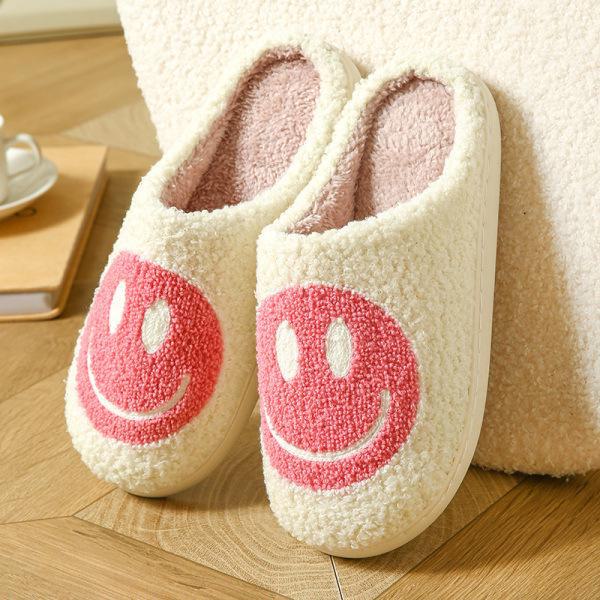 2024 Women's Cute Christmas Elk Plush Cotton Slippers - Cozy Winter Warm Home Shoes for Couples