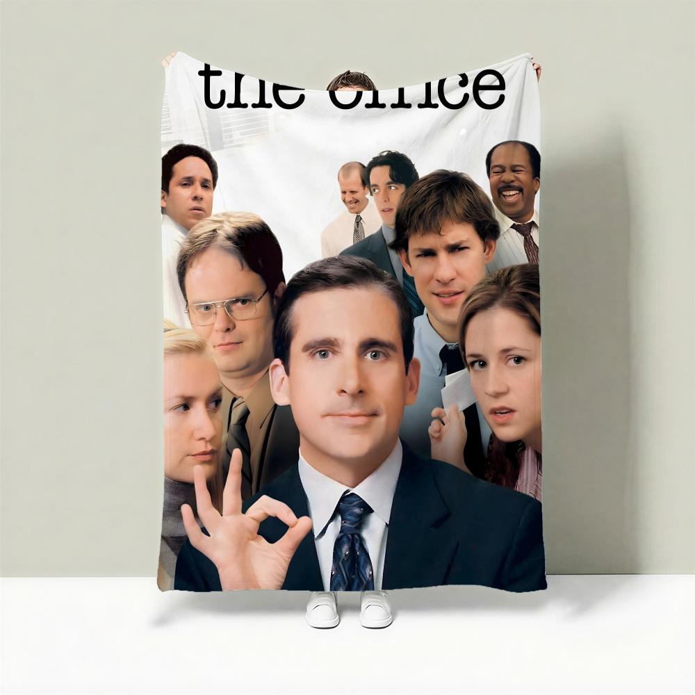 

TV T-The Office Throw Lightweight 240g Flannel Blanket Soft Skin-friendly for Summer Cooling 75cmx90cm