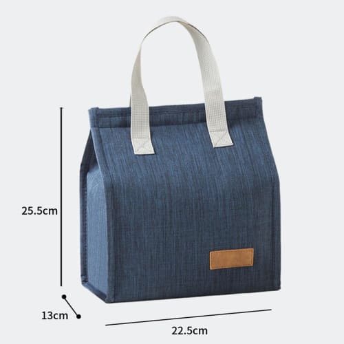 Large Capacity Insulated Lunch Bag, Handbag, Thick Insulated Lunch Tote Bag, Foldable, Washable, Reusable, Leak-Proof, for Kids, Commuting, School, Pi