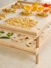 Wooden Food Dryer Stackable Detachable Pasta Drying Rack With Net Wooden Air Circulation Cutters Board Drying Rack