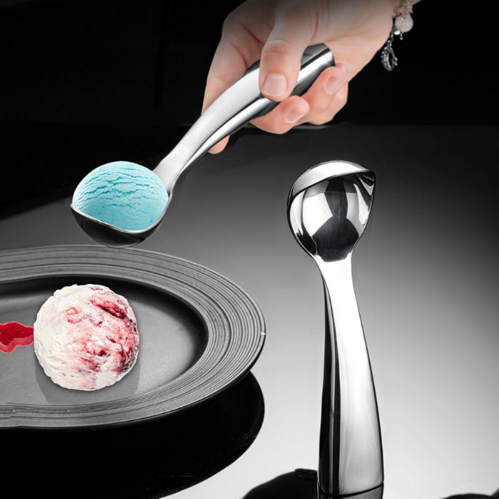 Self-melting Ice Cream Spoon 304 Stainless Steel Gelato Ball Spoon Durable Watermelon Scoop  Yogurt