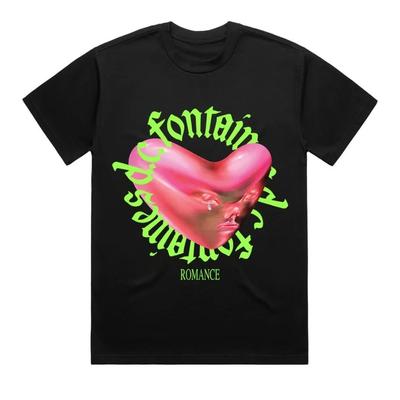 Fontaines DC Romance Heart Romance 2025 Tour T-shirt