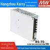 Mean Well RS-75 Switching Power Supply: 3.3V/5V/12V/15V/24V/48V, 75W Regulated Transformer S-50