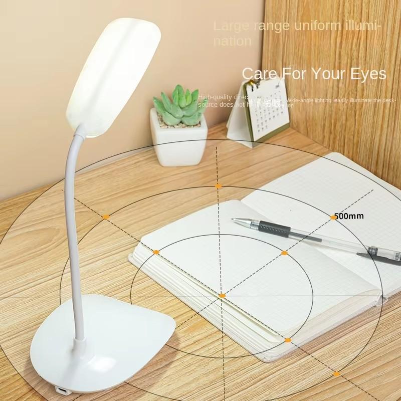 LED Foldable Desk Lamp USB Rechargeable Lighting 3 Mode Dimmable Touch Sensor Eye Protection Student Reading Lamp Night Light