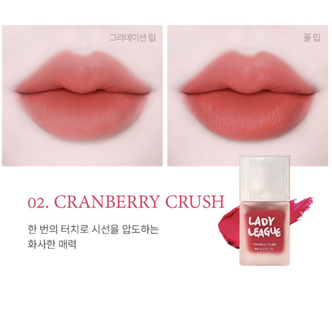 

[Lady League] Тинт Twinkle Cube 8 мл 5 цветов 2.Cranberry Crush
