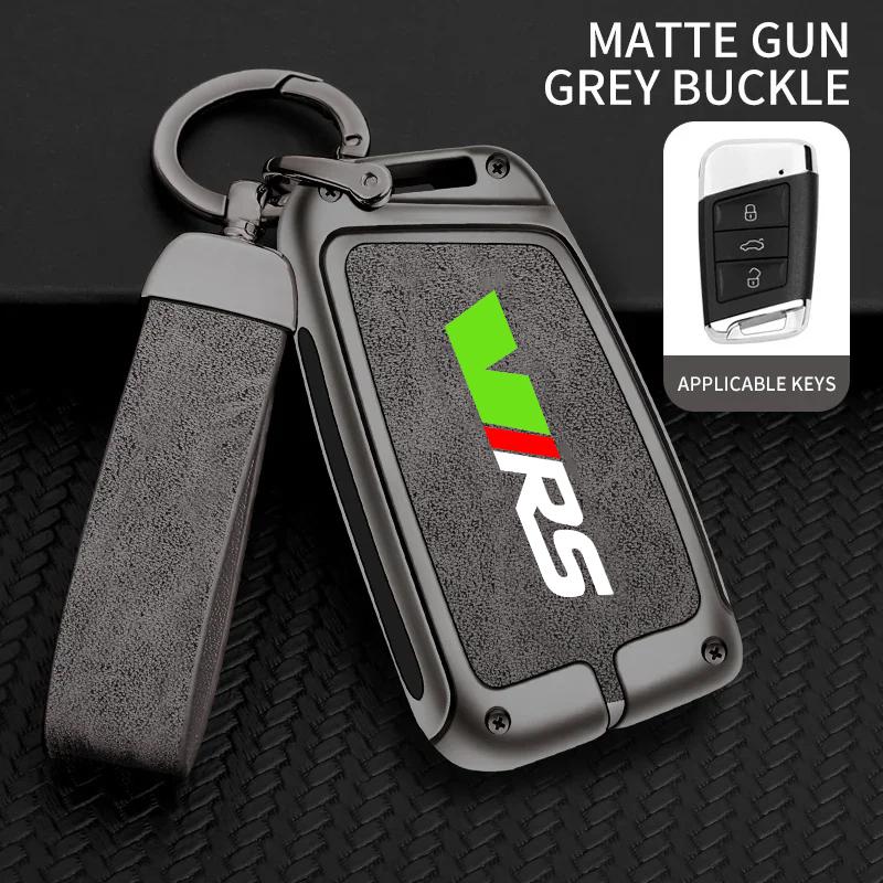 Dclaq2 For Skoda VRS Octavia 1 2 3 Rapid Kodiaq Karoq RS Fabia Kamiq Superb Zinc Alloy Car Remote Smart Key Case Cover Auto Accessories