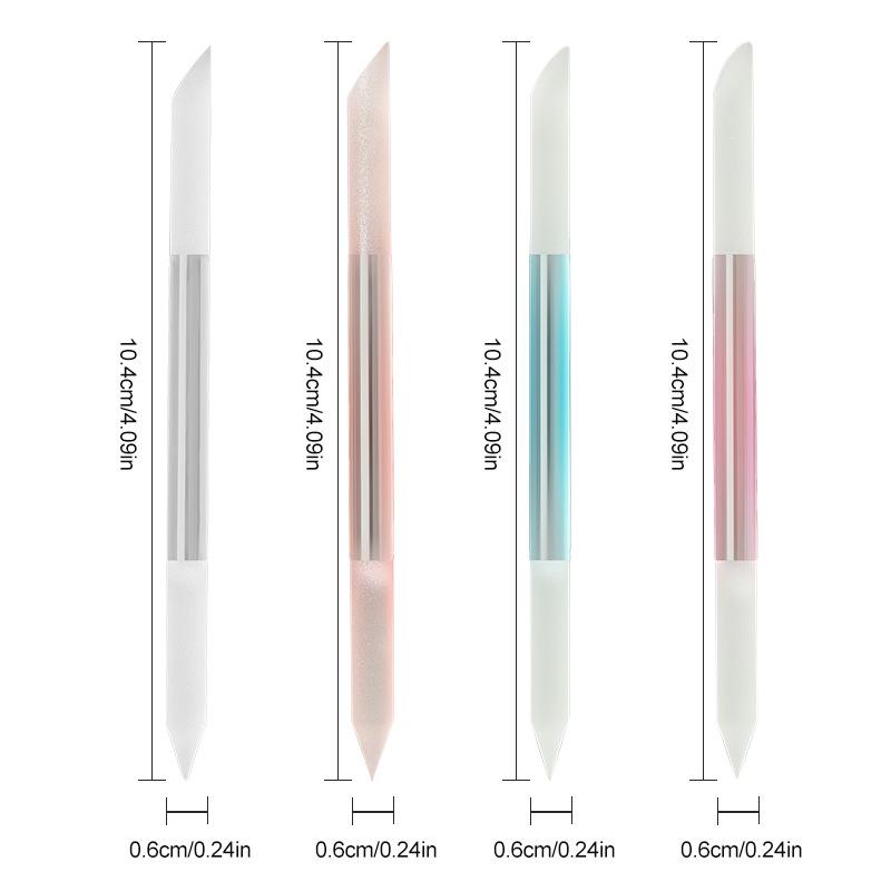 Double-Headed Crystal Glass Nail File for Exfoliating and Polishing