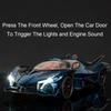 1:24 Scale Apollo Evo IE Super Car Model Toy Metal Body Sound Light Scissor Doors Opened Miniature Vehicle Desktop Ornaments