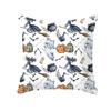 Halloween Style Decorative Cushion Cover Horror Pattern Polyester Pillowcase Pillow Cover For Sofa Home Room Festival Decor