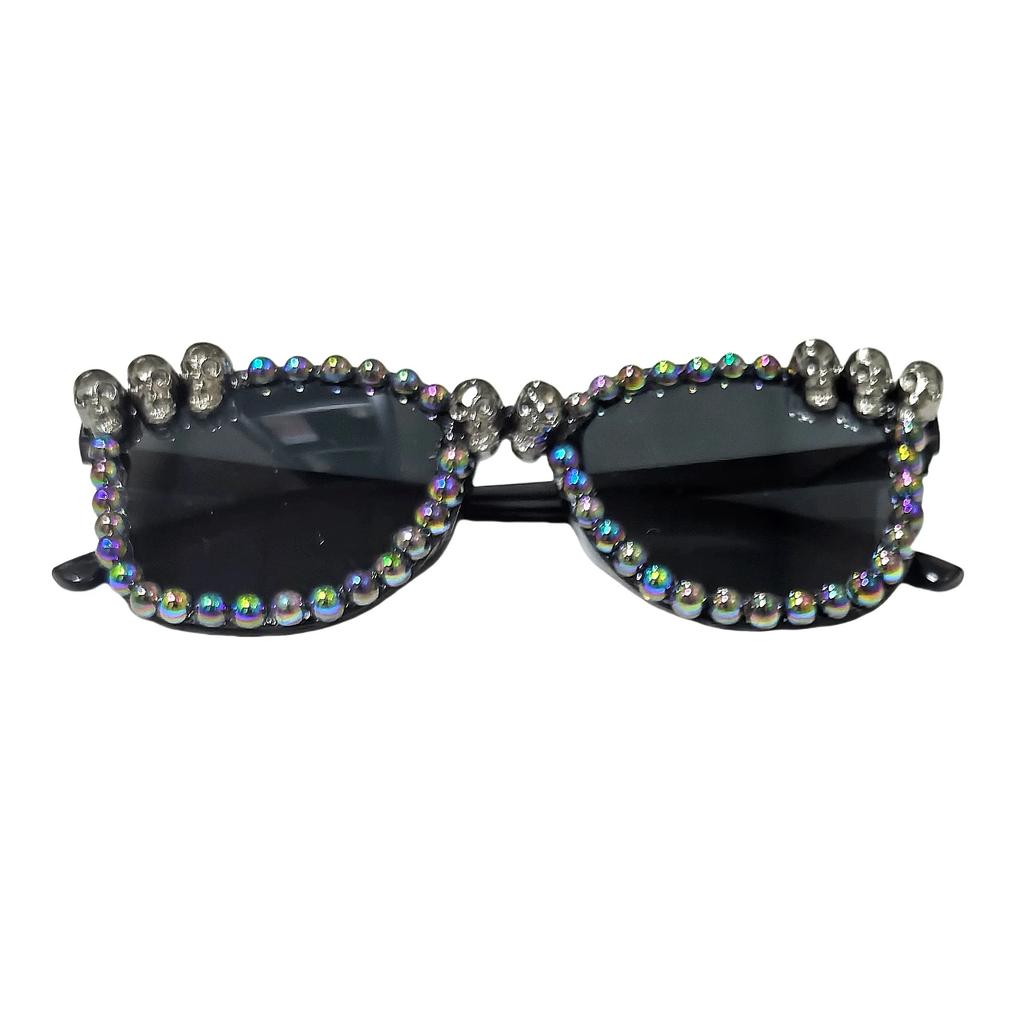Trendy New Diamond-Encrusted Skull Sunglasses Fashionable Adult Decorative Sunglasses Party And Holiday Decorative Sunglasses