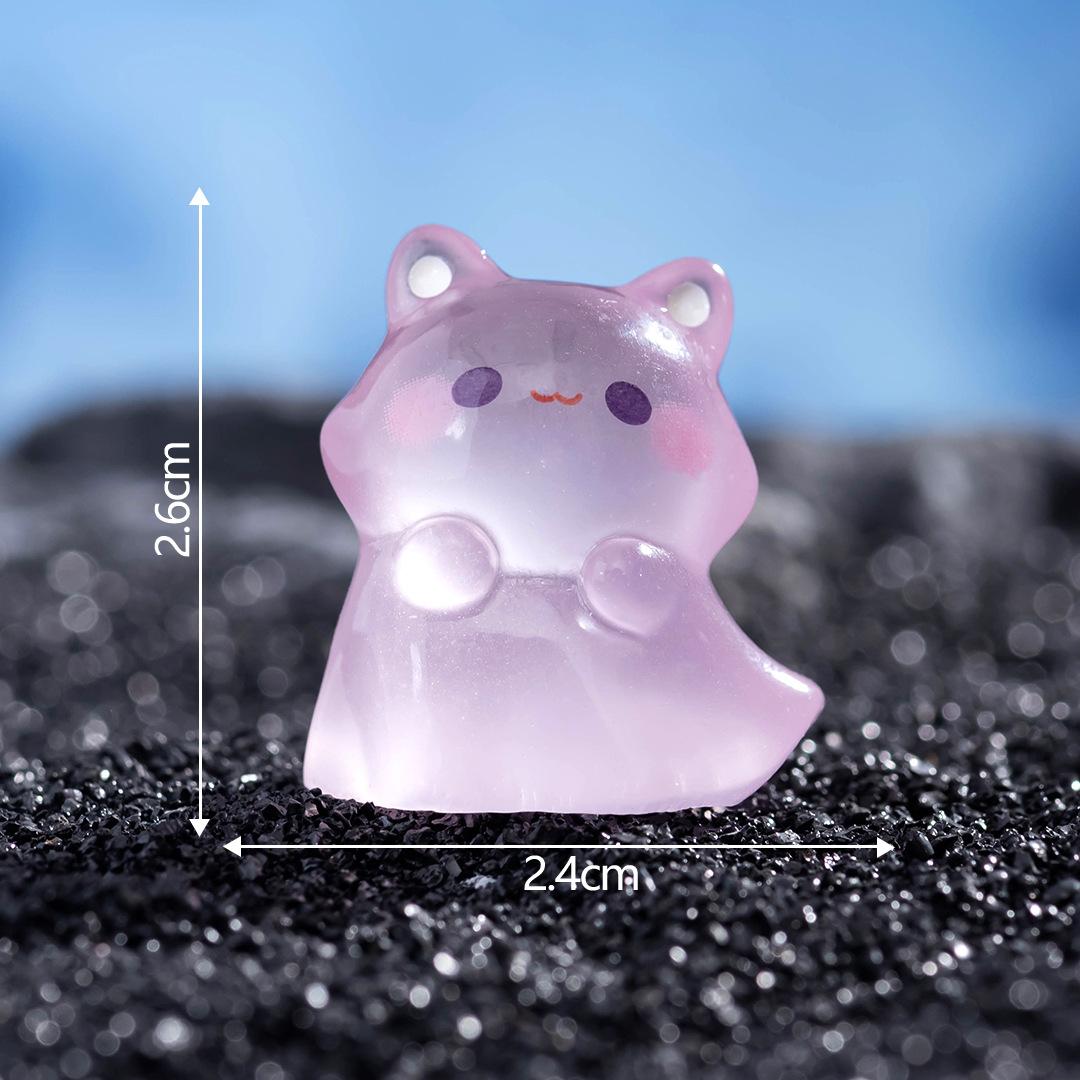 

Микропейзаж мультяшный милый светящийся в темноте кролик котенок собака животное призрак смола настольное украшение аксессуары Animal Ghost10pcs