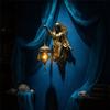 Mermaid Wall Lamp Resin Sculpture Mythical Figure Wall Lamp Mythical Creature Sconce Cordless Design for Themed Rooms, Hallway