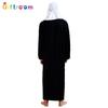 Halloween Masquerade Cosplay Prince Male Black Muslim Dubai Dress
