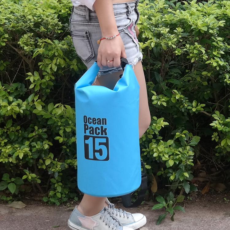 PVC Mesh Waterproof Bucket Backpack for Beach and Outdoor Use