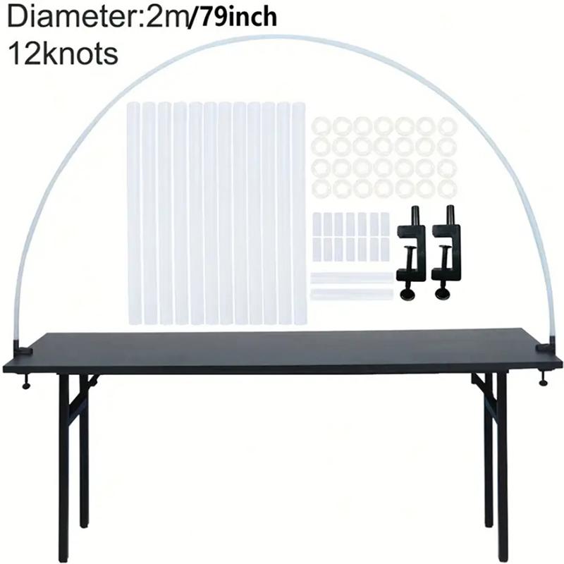 

Высококачественный набор для вечеринки с зажимом для стола, 63-дюймовый зажим для стола с воздушными шарами, украшение для вечеринки на рабочем столе (без учета воздушных шаров) белый