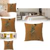 Animal Cartoon Zebra Linen Pillow Cover For Sofa Couch Decor 45x45cm
