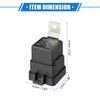 A ABSOPRO Waterproof Relay DC 5 Pin Relay Charging Case Universal Car Durable Plastic 2PCS