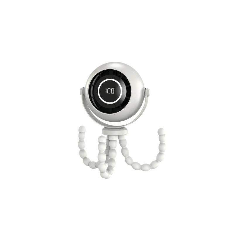 Silent Handheld USB Rechargeable Portable Octopus Mini Fan for Strollers