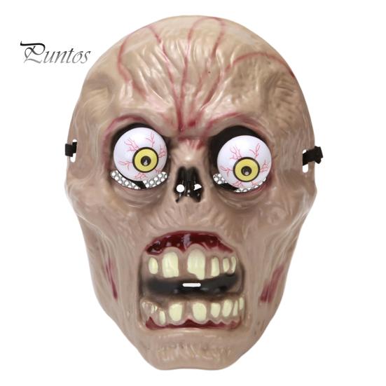 Halloween Zombie Pokrývka hlavy Klaun Strašidelné vypoulené oči Realistické Opakovaně použitelné Kostýmy Strašidelný Dům Party Cosplay Pokrývky Hlavy Party Potřeby