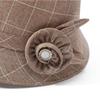 Elderly Women's Sun Hat with Floral Detail, Toggle Fit - Perfect Grandparent's Day Gift, Durable Sun Protection